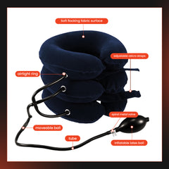 XerryCon cervical neck traction device navy blue