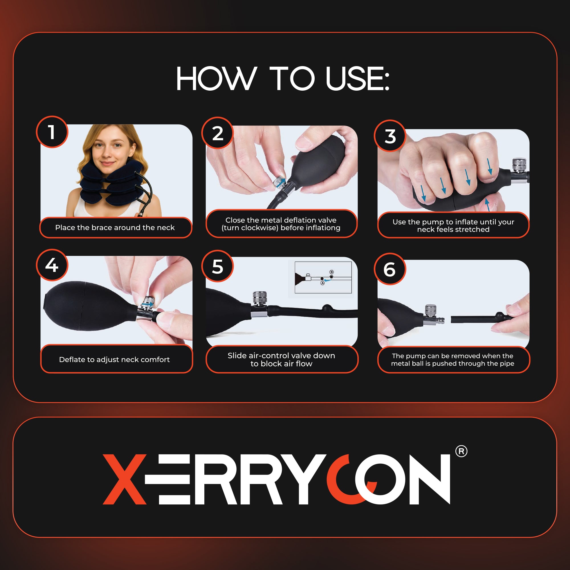 INFLATABLE NECK STRETCHER FOR CERVICAL SPINE & POSTURE CORRECTION