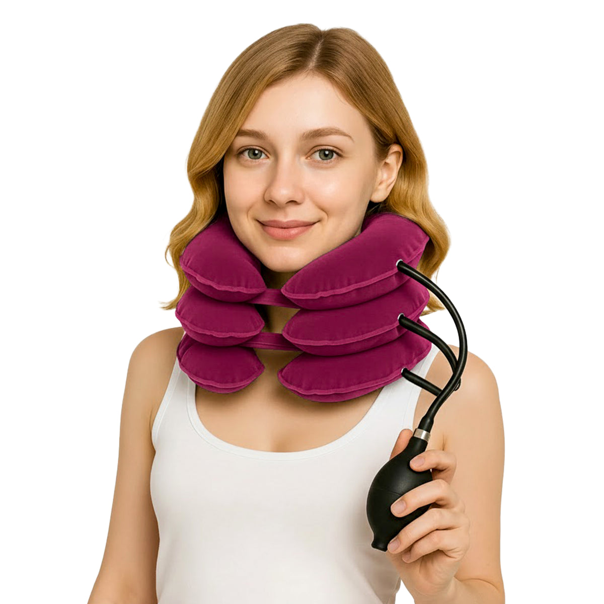 INFLATABLE NECK STRETCHER FOR CERVICAL SPINE & POSTURE CORRECTION