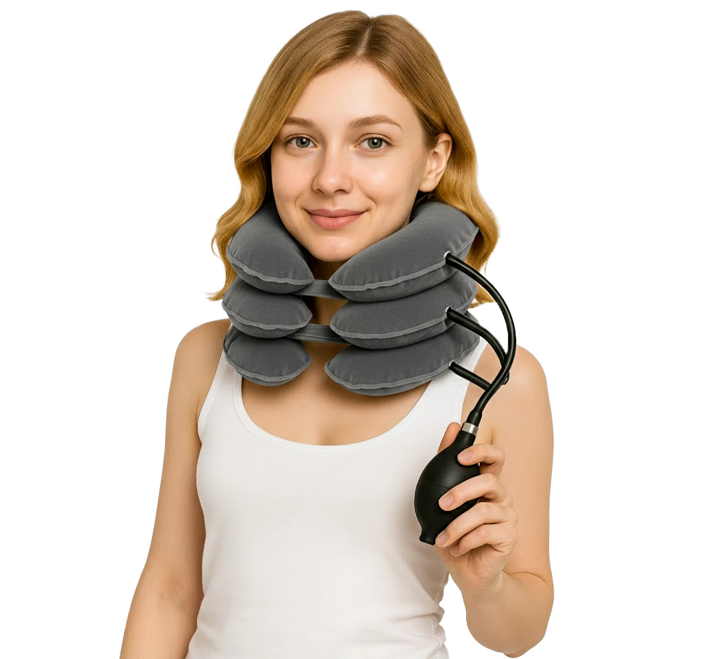 INFLATABLE NECK STRETCHER FOR CERVICAL SPINE & POSTURE CORRECTION