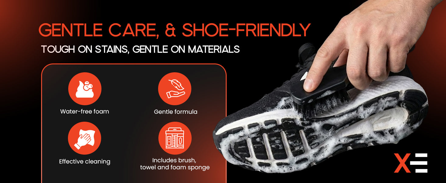 XERRYCON Premium Shoe Cleaning Kit – 7-in-1 Sneaker & Leather Care Set